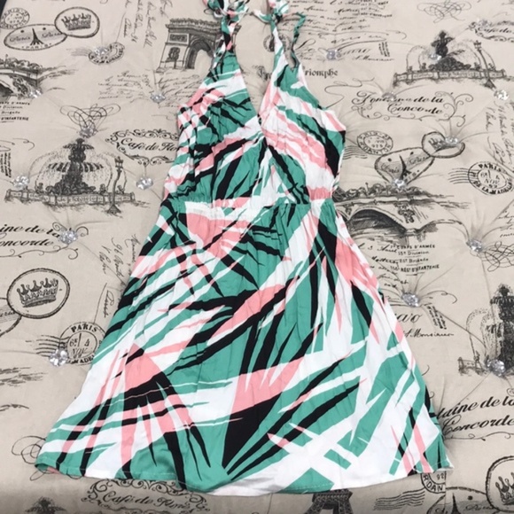 The Bikini Lab Sonic Boom PalmPrint Cover-Up Dress - Picture 5 of 5